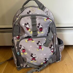 Pottery Barn Kids Gray Mickey Mouse Backpack